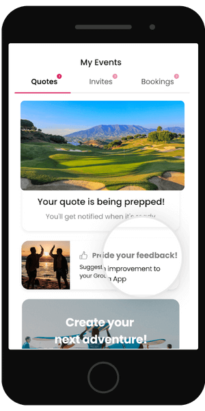 GroupiaGolf VIP area