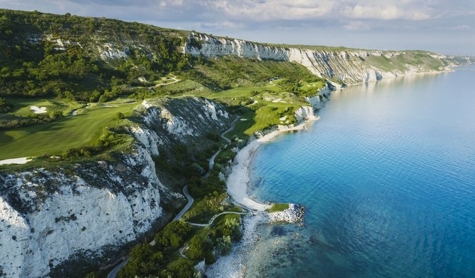 Thracian Cliffs golf course above the Black Sea in Bulgaria